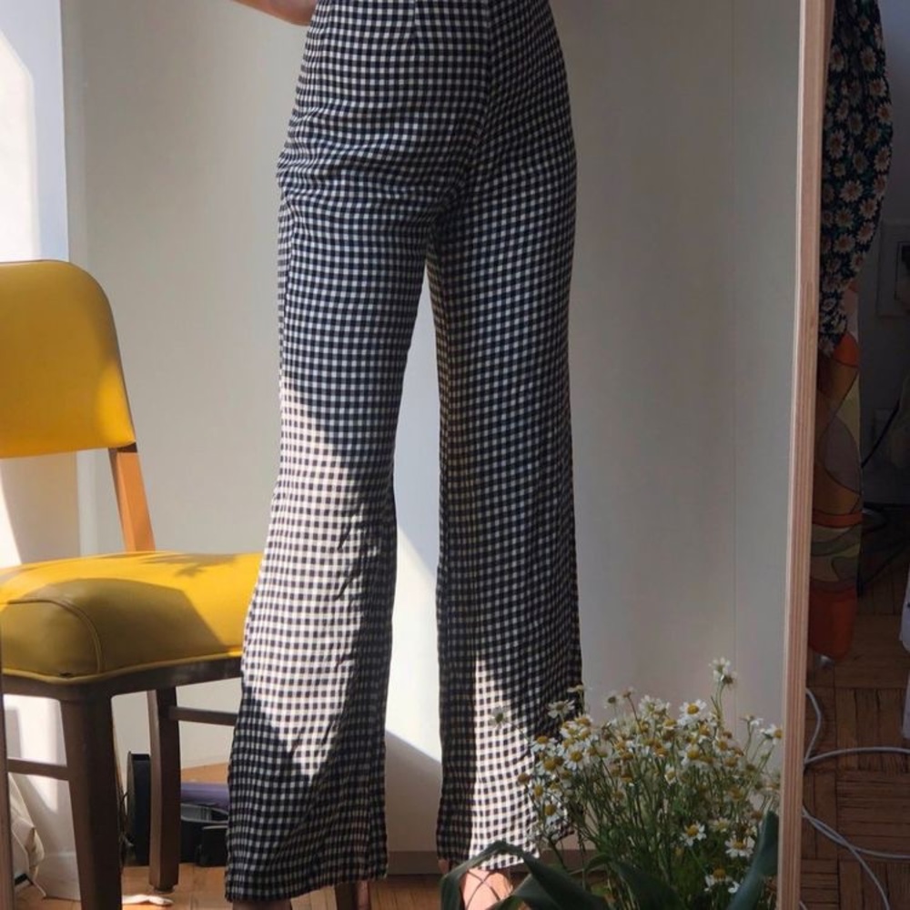 Reformation gingham pant